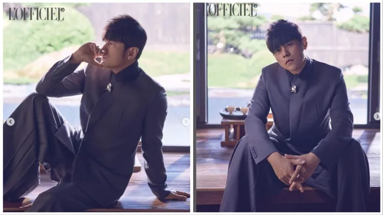 周杰倫接受時尚雜誌採訪時同樣以DIOR造型登上封面。品牌提供