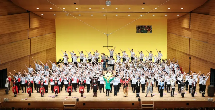 日本習志野高等學校吹奏樂部。嘉市府提供