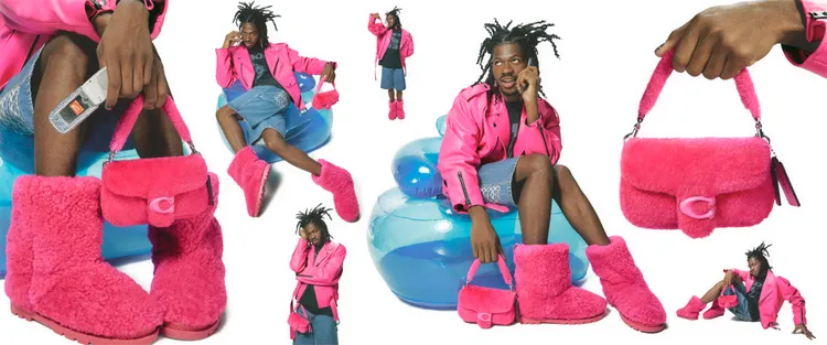 「The Lil Nas X Drop」將Lil Nas X個人風格融入品牌的經典款式中。品牌提供