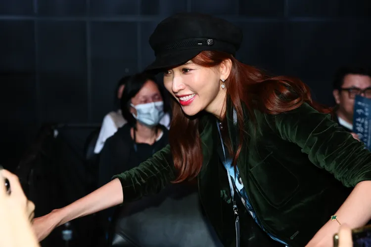 林志玲現身支持老公AKIRA。彭欣偉攝