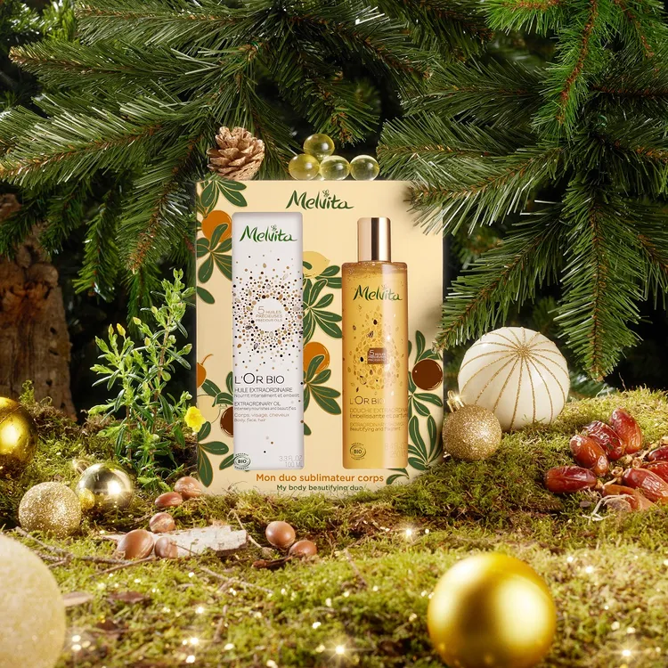 純菁香氛沐浴禮盒，包含100ml純菁護理油、250ml純菁沐浴膠，2280元。品牌提供