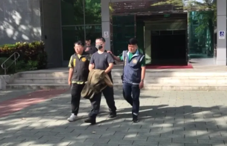 張男依法送辦。翻攝畫面