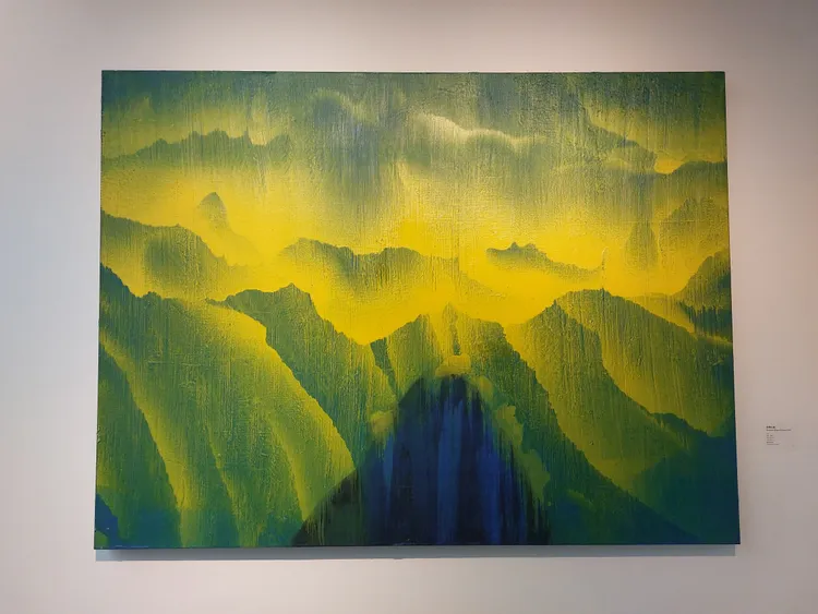 江賢二作品〈台灣山脈〉。凃建豐攝