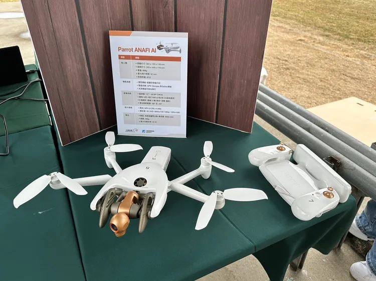 新款無人機。陳怡文攝