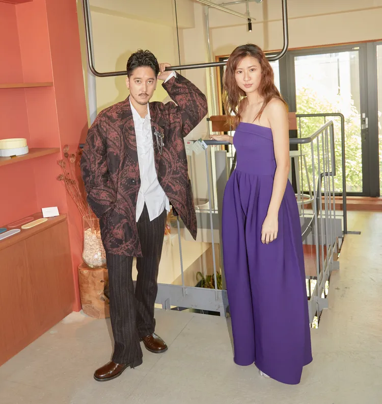 9m88與長塚健斗相見歡。Numero Tokyo提供