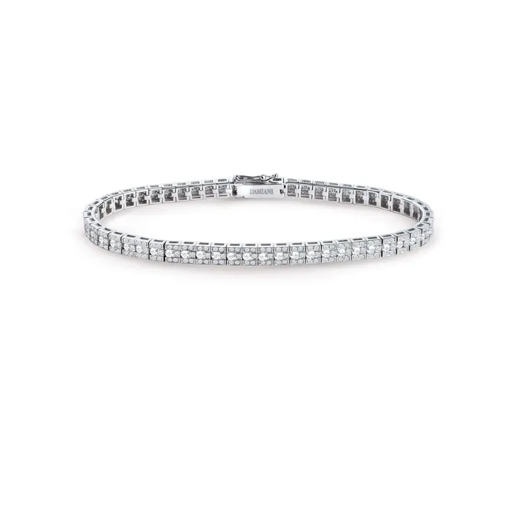 Belle Époque美好年代18K白金鑲鑽手環，43萬元。品牌提供