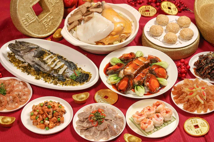 花膠干貝滬式龍虎宴。業者提供