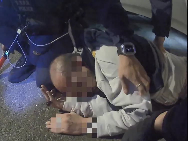 吳男被捕。中壢警分局提供