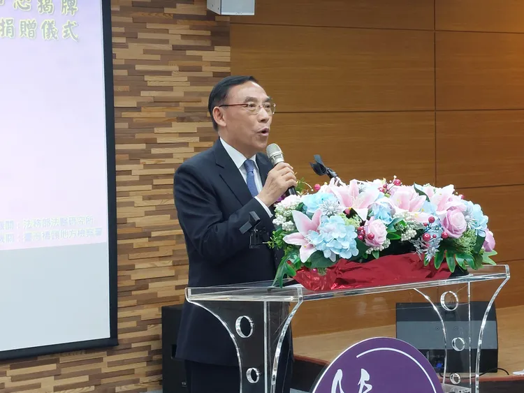 蔡清祥部長表示，法醫鑑定要趕上國際潮流。凃建豐攝