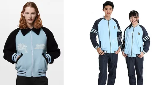 鑑定看看吧!「撞衫」或自己臉上貼金 中國中學校服稱跟LV「酷似」