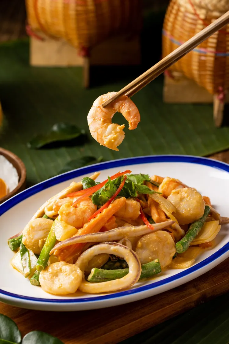 帕泰家新品泰味金沙海鮮368元。業者提供