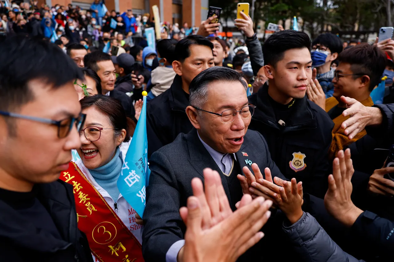 民眾黨總統候選人柯文哲。路透社