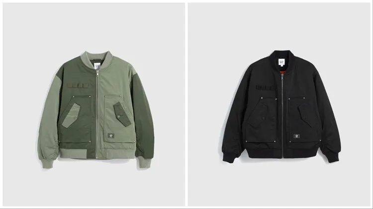 Logo立領飛行外套，各4499元。品牌提供