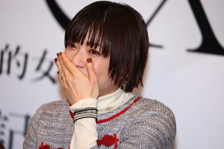 上野樹里睽違8年來台，感受到台灣人的溫暖。彭欣偉攝