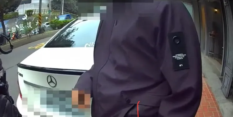 蔡男遭警攔查，辯稱不知道毒品遭通緝。翻攝畫面