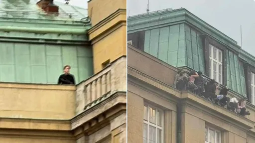 捷克槍擊14死25傷!槍手站屋頂濫射 眾人「懸空攀外牆躲子彈」畫面曝光