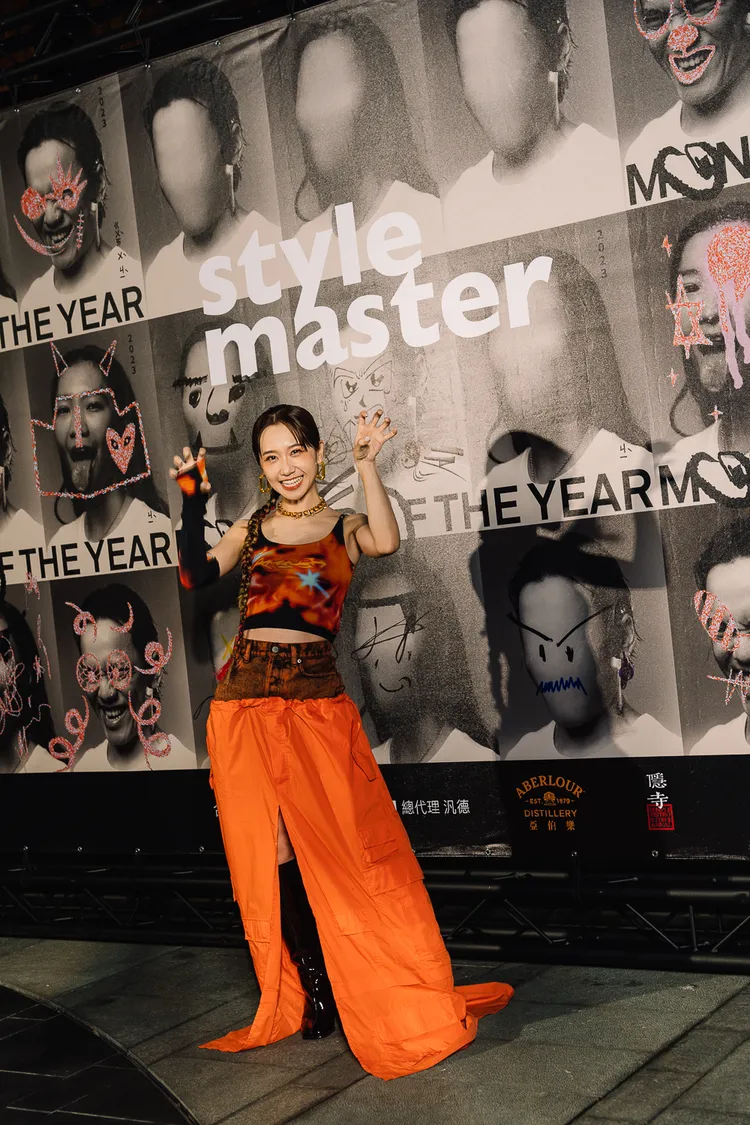 Lulu分享和黃子佼「取經」過程。style master提供