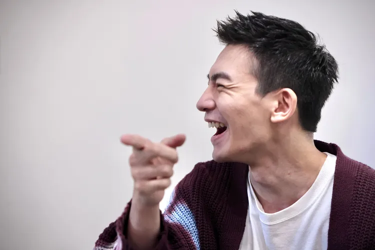 張洛偍笑談棒棒堂底迪時期。林林攝