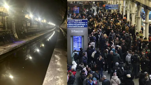 假期泡湯惹！英格蘭南部隧道淹水　歐洲之星取消今天所有列車