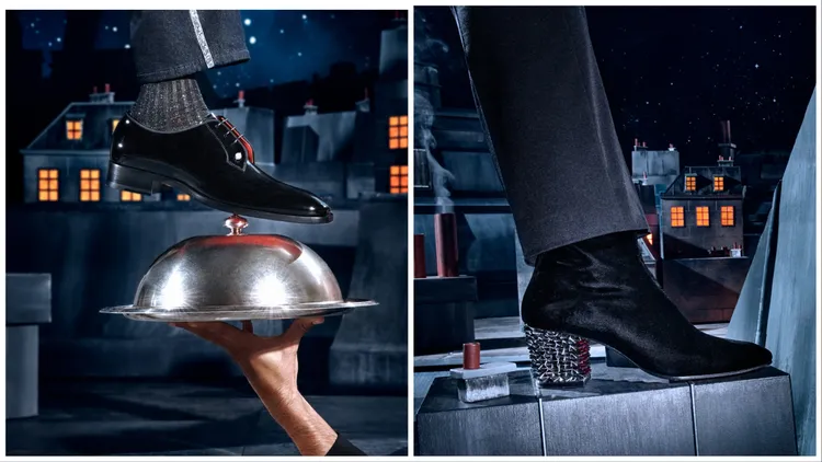 Christian Louboutin男鞋也推出新款。品牌提供