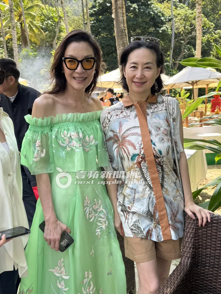 賭王二房千金何超瓊（右）和楊紫瓊交情很好。吳玉愛攝