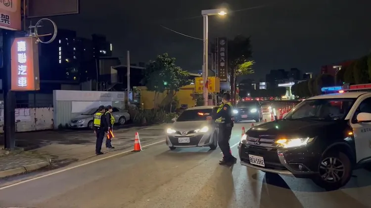 桃警加強取締酒駕。桃園警分局提供