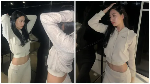 瑜珈服怎么穿有好比例? 学NANA套NYLORA「胸以下都是腿」