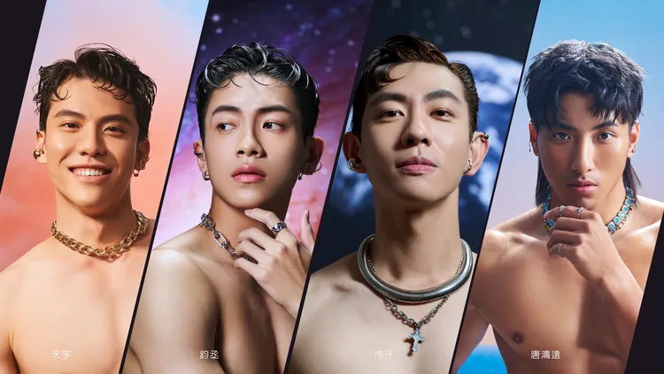 (左起)天宇、鈞丞、冷汗、鴻遠。八滴八滴提供