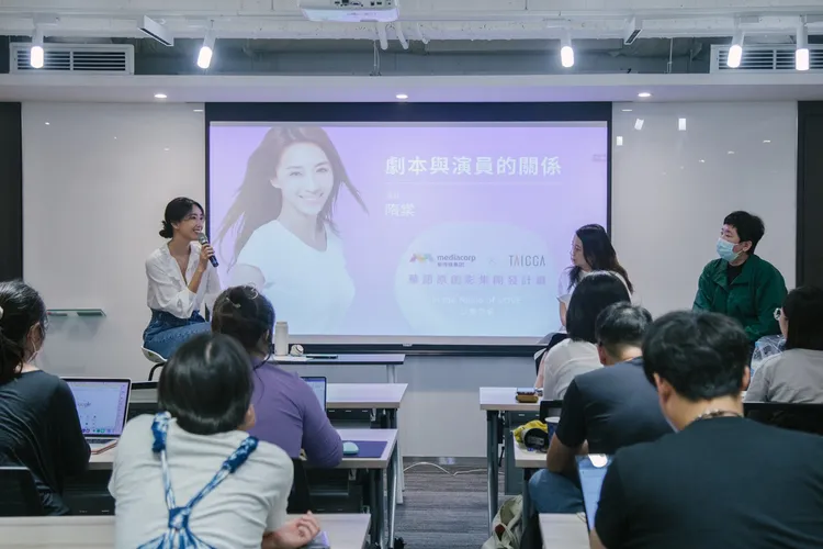 演員隋棠擔任大師課講師。台北電影節提供