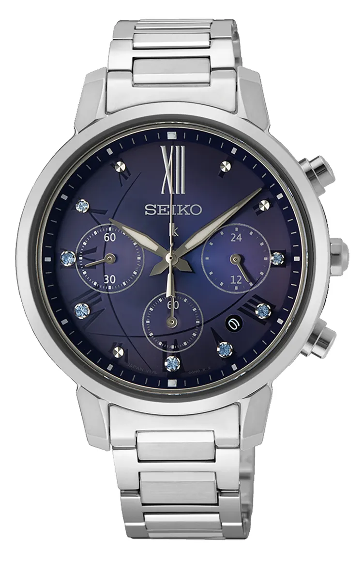 Seiko Lukia全新太陽能計時錶SSC921J1，2萬3500元。品牌提供