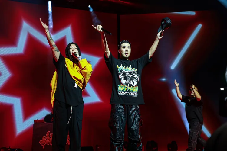 Skull（左）、Haha組成的RGP打頭陣。寬魚國際、D-SHOW提供