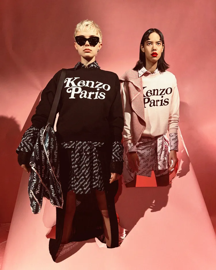 「Kenzo Paris」等品牌LOGO經過創意詮釋再次出現在單品之上。品牌提供