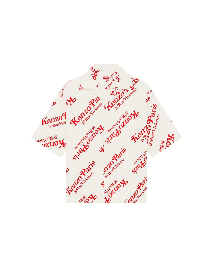 KENZOxVERDY白色Monogram夏威夷襯衫，1萬6800元。品牌提供