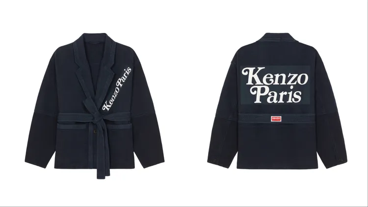 KENZOxVERDY星夜藍柔術綁帶外套，3萬7800元。品牌提供