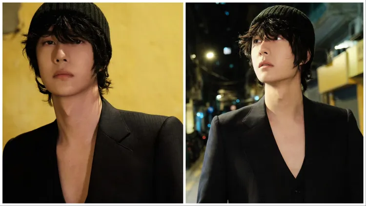 王一博穿著Maison Margiela西裝馬甲小露性感。翻攝王一博官方資訊微博