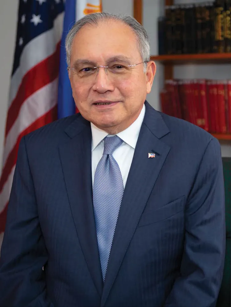 菲律賓駐美國大使羅慕德斯。翻攝菲律賓大使館網站