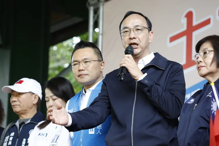 朱立倫3日出席張斯綱造勢。國民黨提供