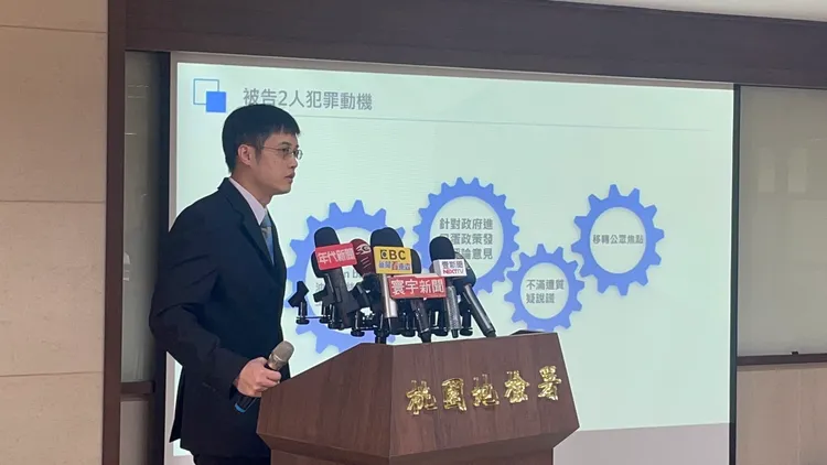 桃園地檢署襄閱主任檢察官康惠龍說明案情。張沛森攝