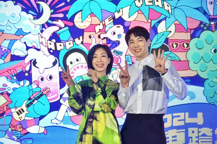 萬芳、李友廷出席台東跨年記者會。林林攝