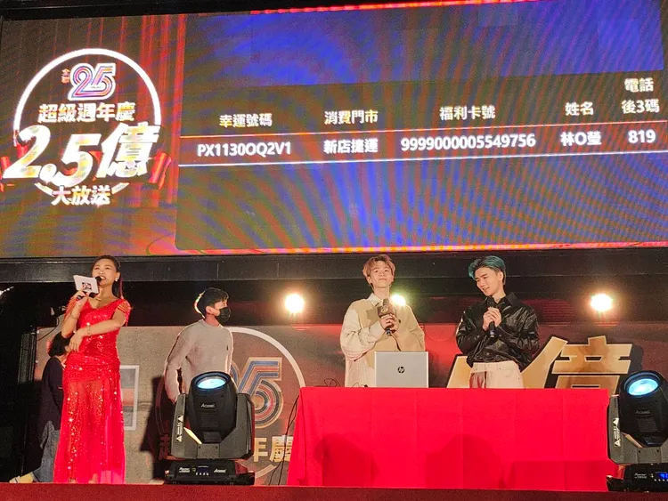 百萬大獎落彰化、新店。業者提供