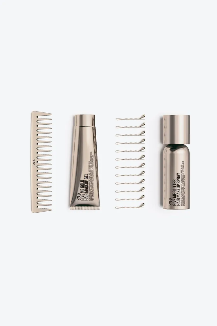 ZARA Hair GLITTER IN GLOD系列髮品。品牌提供