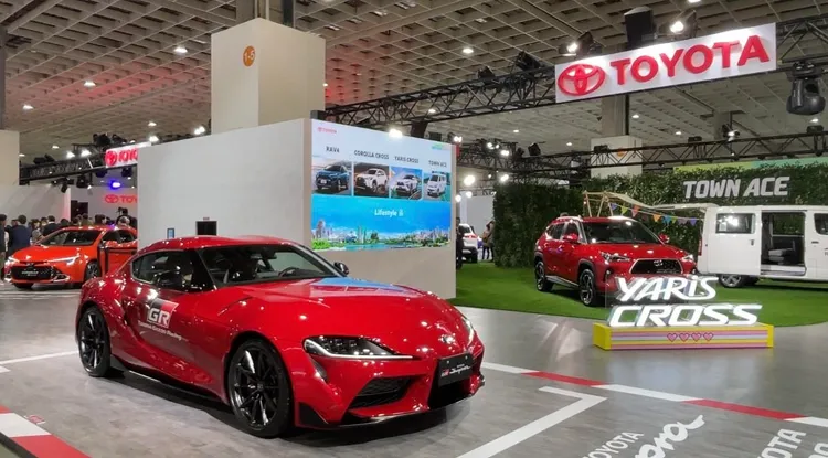 車展期間購買GR Supra手排版，可享「購車圓夢金16萬元」等總價值最高25萬元優惠。林浩昇攝