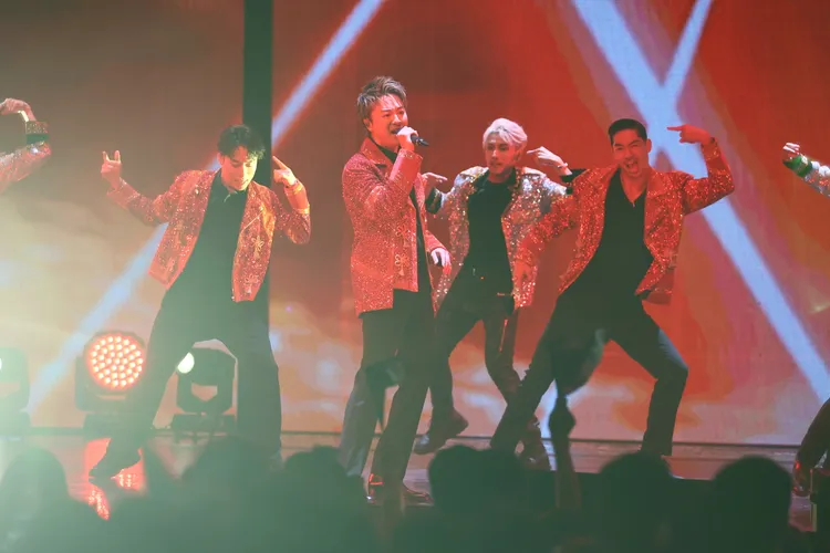 放浪兄弟首度在海外舉行演唱會。彭欣偉攝