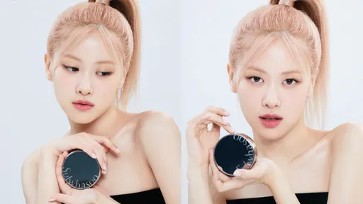 Rosé擁「新歡」鎖骨香肩全都露 當高馬尾辣妹臉綻珍珠光