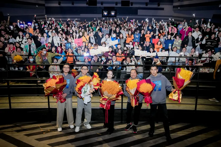 《潛行》在北京舉行首映會。華映提供