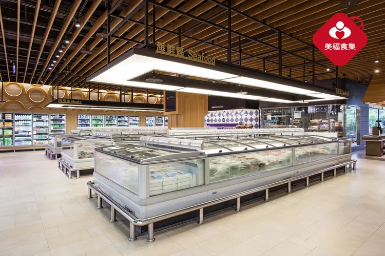 美福食集海鮮肉品區。業者提供