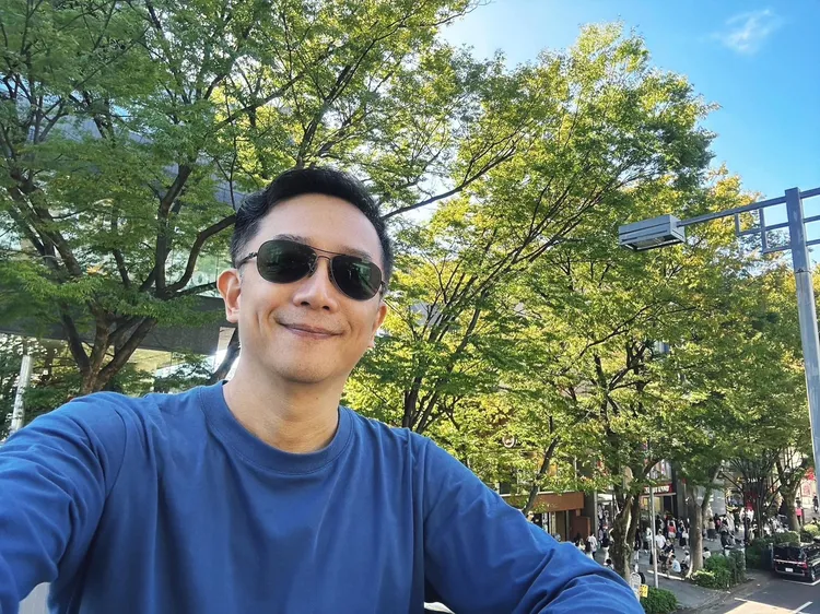 人在日本的陳昭榮神清氣爽。翻攝陳昭榮臉書