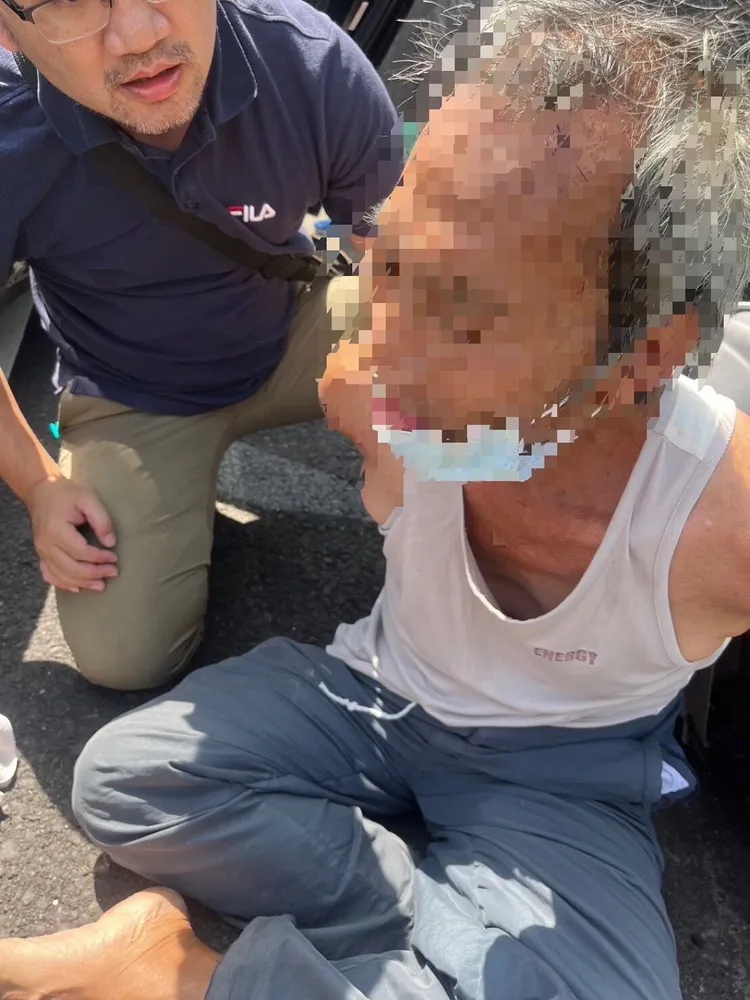 吳嫌犯案後逃往屏東躲避仍被抓，供稱是樓上太吵才行兇。翻攝畫面