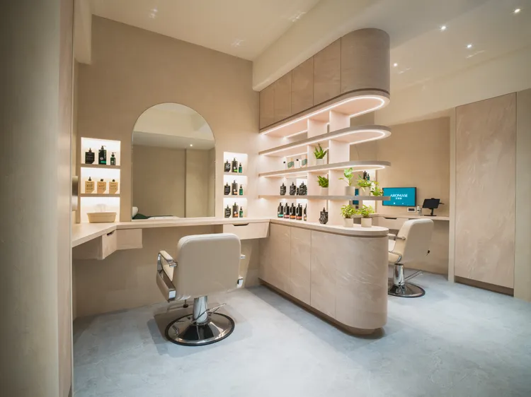 2個獨立頭皮養護空間。品牌提供