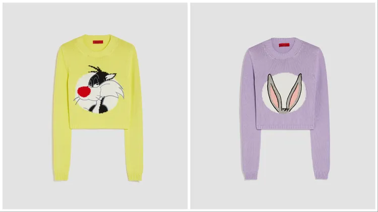 短版針織衫，各1萬2000元。品牌提供